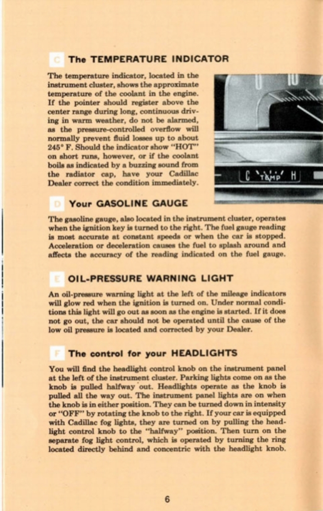 1955 Cadillac Owners Manual Page 33